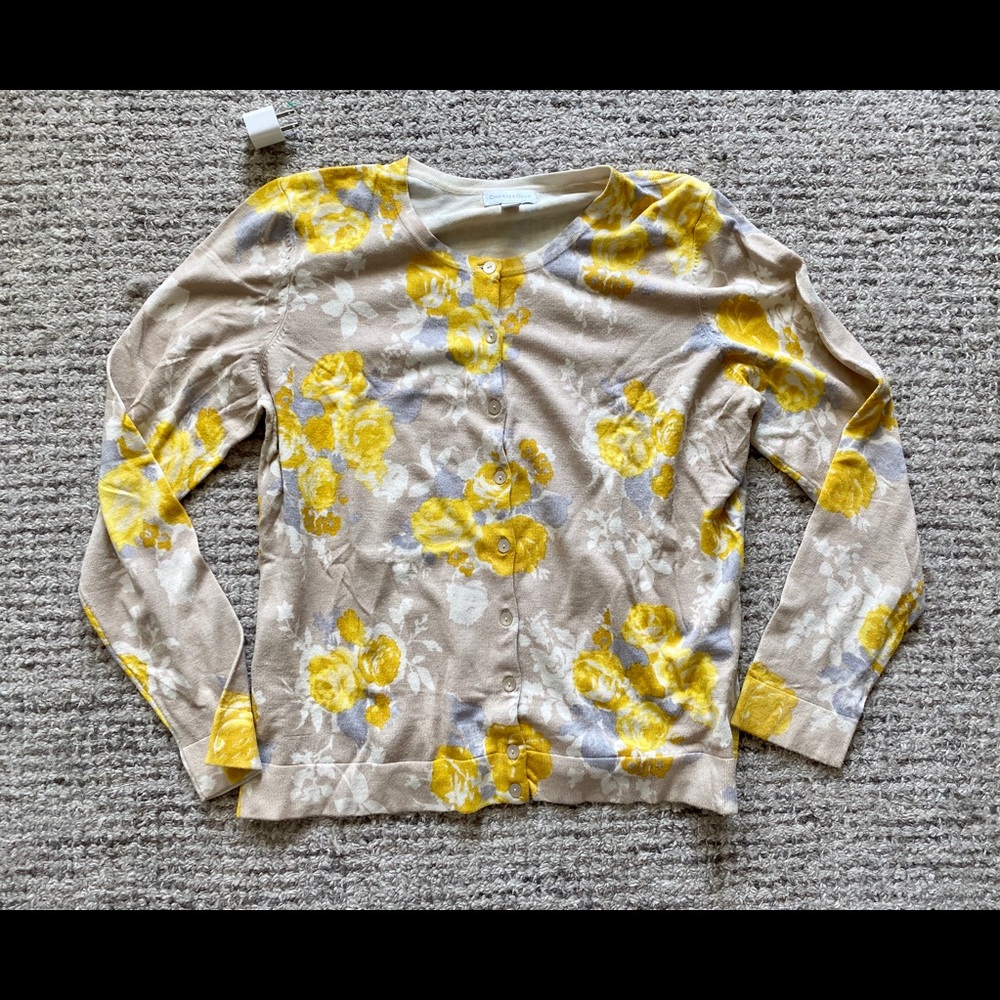 Charter club floral cardigan like new condition